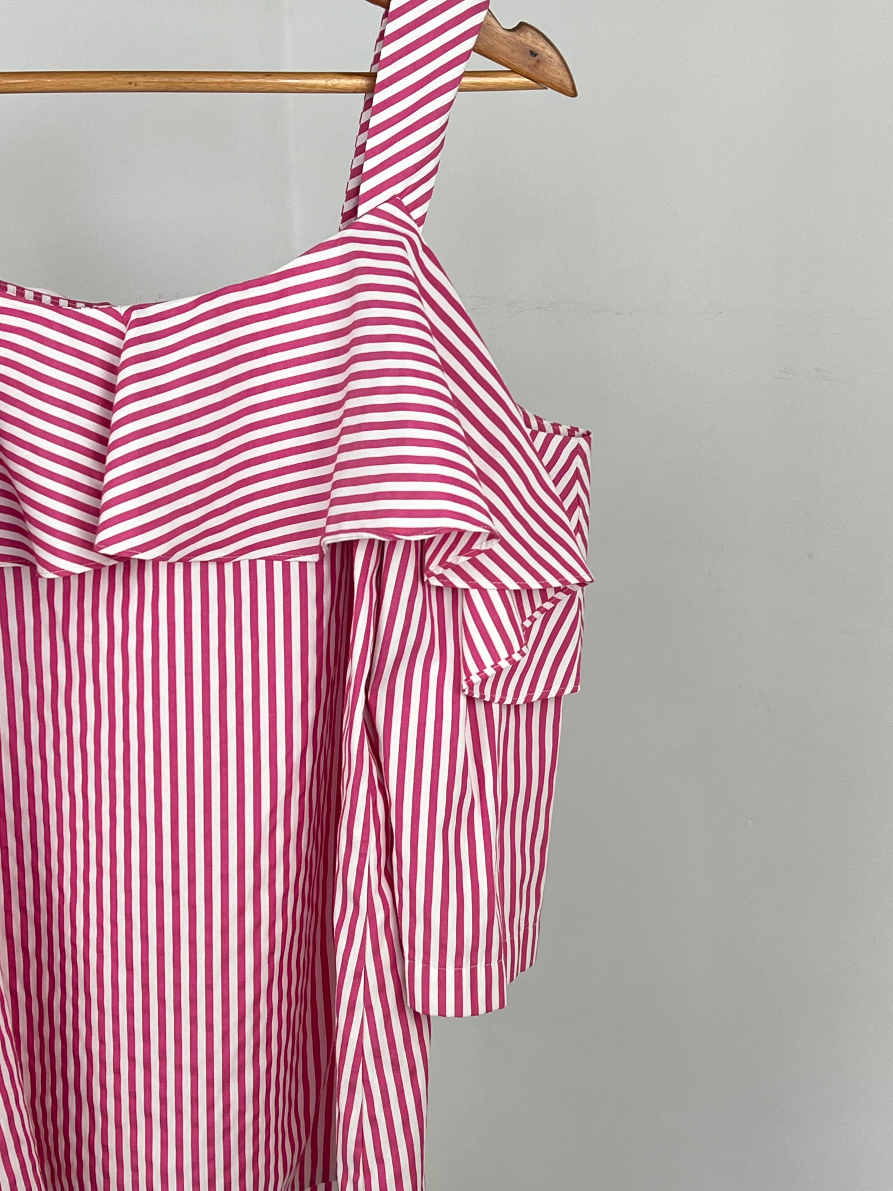 BLUSA LÍNEAS ROSA B2964