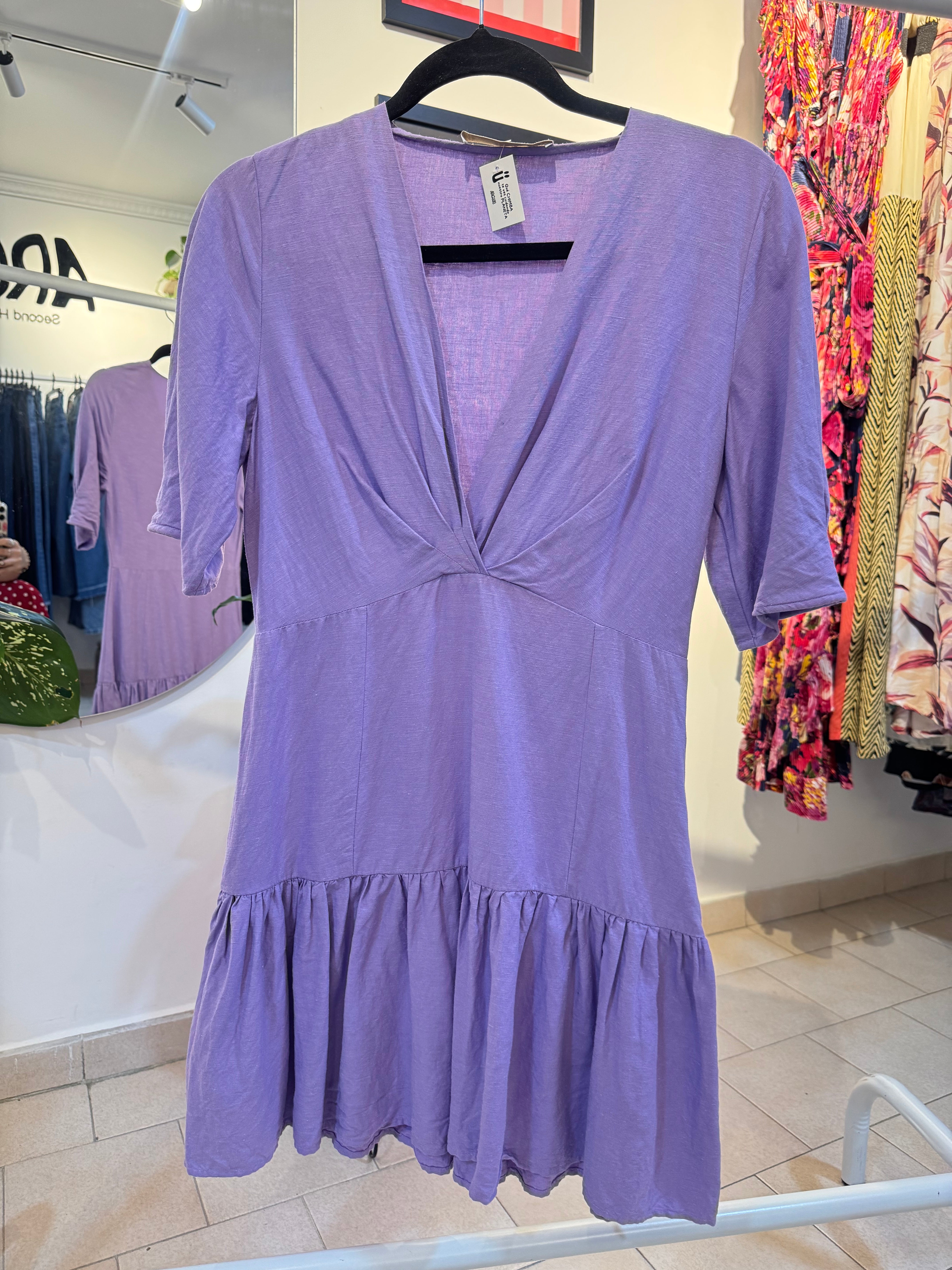 VESTIDO MORADO D4307