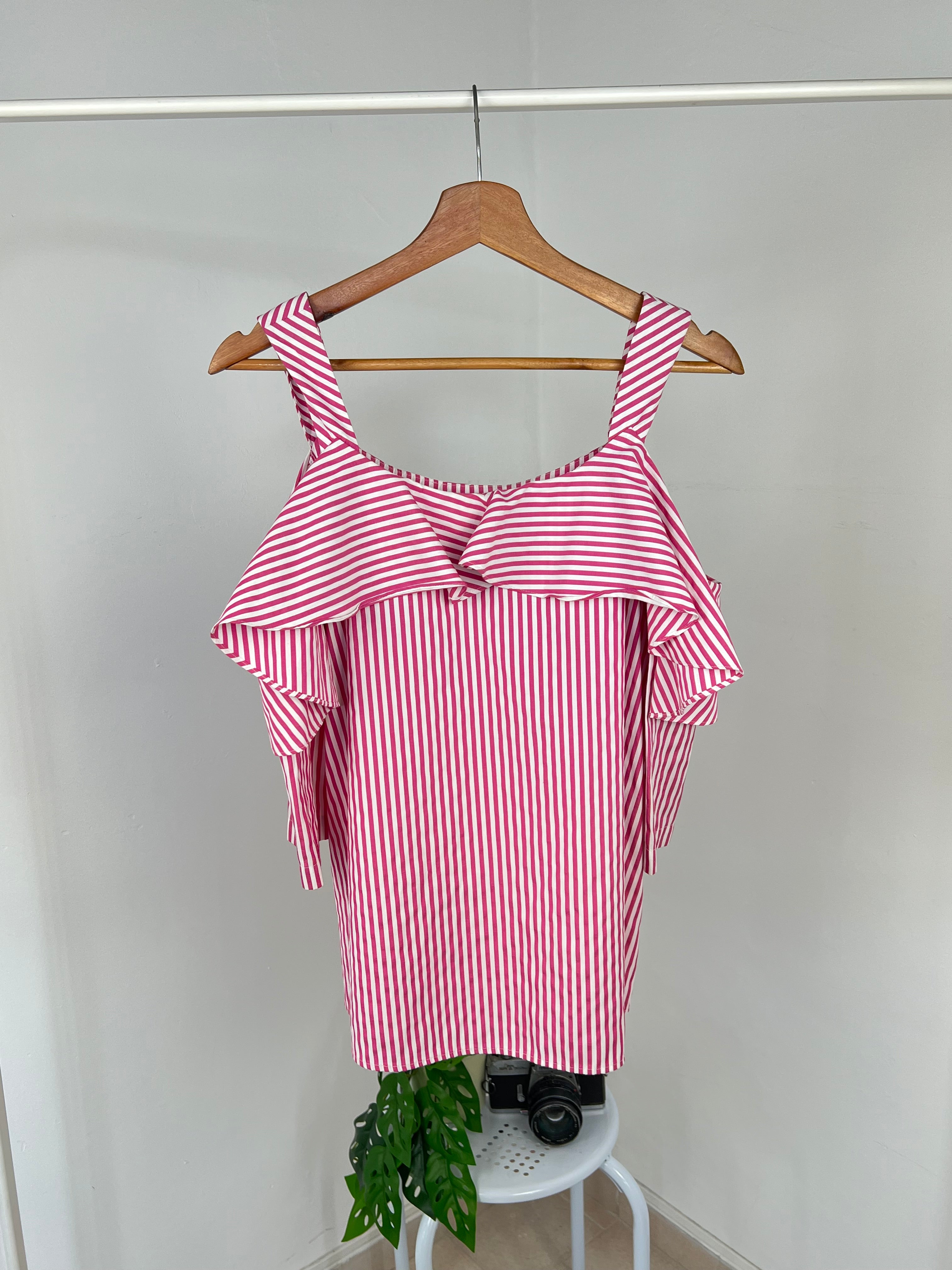 BLUSA LÍNEAS ROSA B2964
