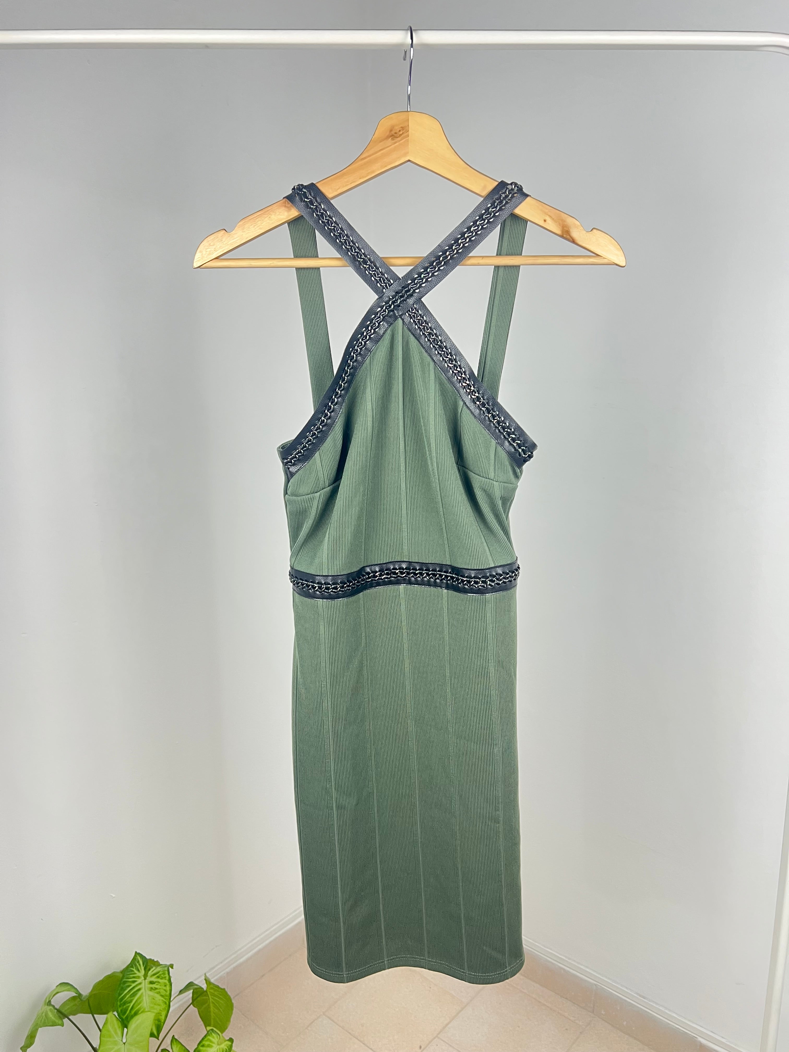 VESTIDO VERDE D4664